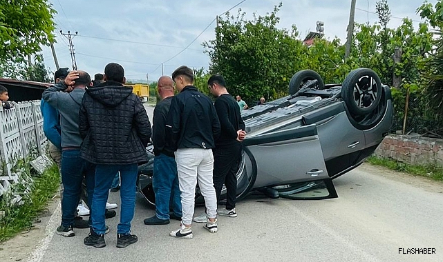 SİNOP'TA KORKUTAN KAZA!
