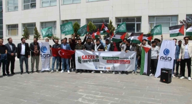 Şırnak'ta üniversite öğrencilerinden ABD'deki protestolara destek