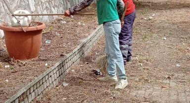 Tabakhane Deresi'nin çevresi temizleniyor