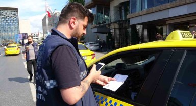 Taksilere araç içi kamera denetimi: 10 araç trafikten men edildi