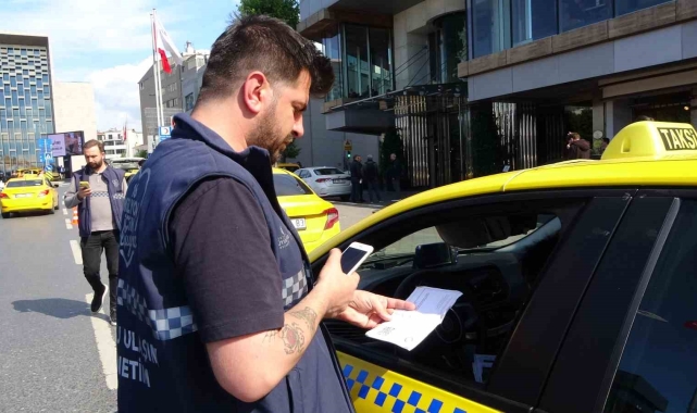Taksilere araç içi kamera denetimi: 10 araç trafikten men edildi