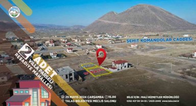 Talas Belediyesi'nden yeni yatırım fırsatları