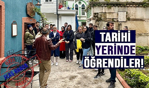 TARİH BÖLÜMÜ ÖĞRENCİLERİ DERSİ SOKAKTA İŞLEDİ!