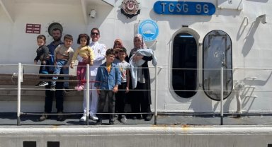 TCSG 96 gemisini 250 kişi ziyaret etti