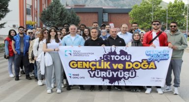 TOGÜ'de gençlik ve doğa yürüyüşü yapıldı
