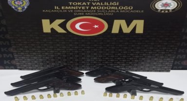 Tokat'ta silah kaçakçılığı operasyonunda yakalanan şüpheli tutuklandı