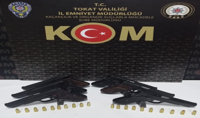 Tokat'ta silah kaçakçılığı operasyonunda yakalanan şüpheli tutuklandı
