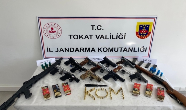 Tokat'taki silah ve mühimmat kaçakçılığı operasyonunda 3 kişi tutuklandı