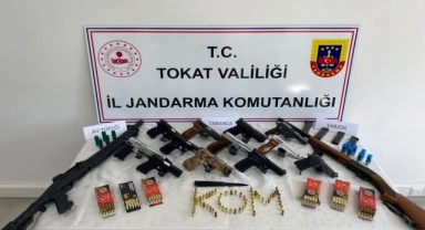 Tokat'taki silah ve mühimmat kaçakçılığı operasyonunda 3 kişi tutuklandı