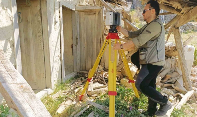 Türk evinin 3D lazer tarama çalışması yapıldı