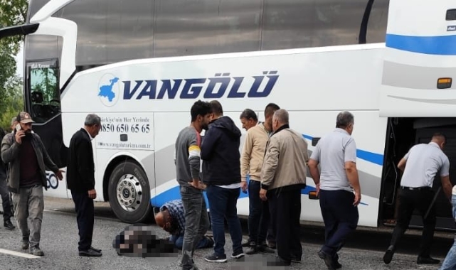 Van'da otobüsün çarptığı şahıs hayatını kaybetti