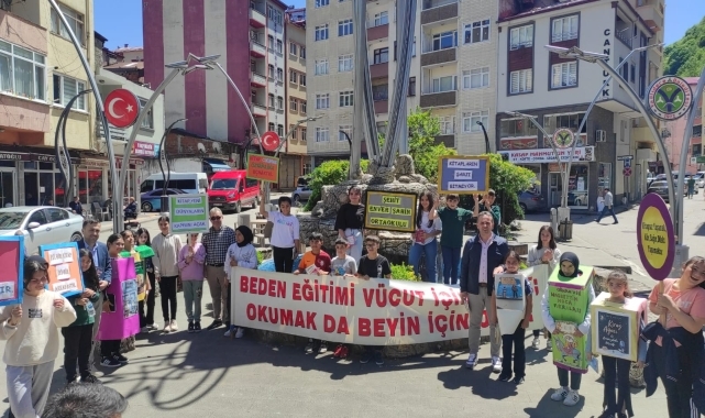 Yağlıdere'de kitap okuma etkinliği düzenlendi