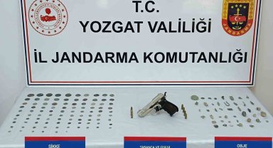 Yozgat'ta Roma Dönemi ait 96 sikke ve 44 obje ele geçirildi
