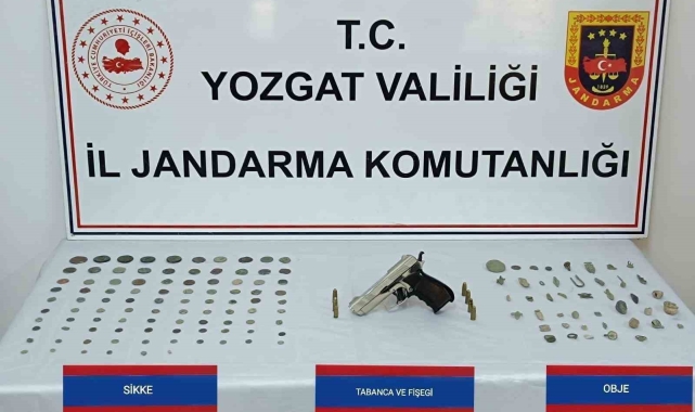Yozgat'ta Roma Dönemi ait 96 sikke ve 44 obje ele geçirildi