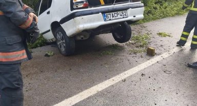 Zonguldak'ta trafik kazası; 2 yaralı