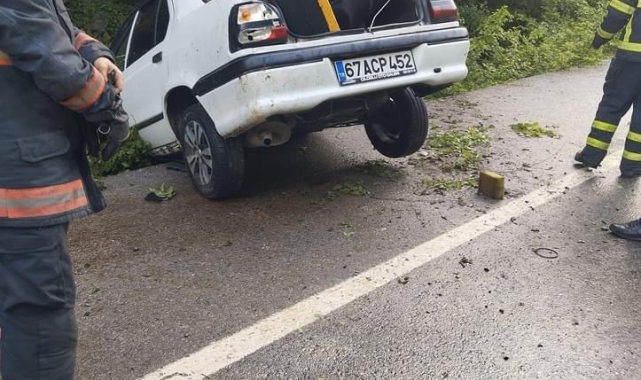 Zonguldak'ta trafik kazası; 2 yaralı
