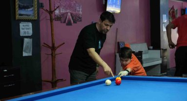 8 yaşındaki bilardocunun hedefi dünya şampiyonu olmak