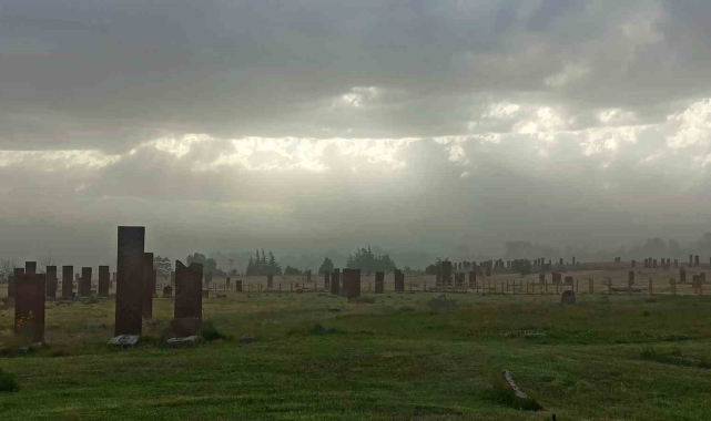 Ahlat'ta toz bulutu ve fırtına etkili oldu