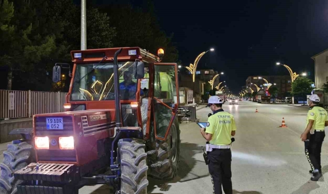 Alaca polisinden huzur ve asayiş uygulaması