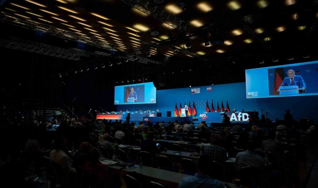 Almanya'da aşırı sağcı AfD karşıtı protestoya polis müdahalesi