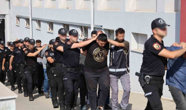&quot;Altınyüzük&quot; organize suç örgütüne yönelik yapılan operasyonda 28 kişi tutuklandı