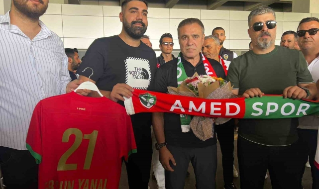Amedspor'un yeni teknik direktörü Ersun Yanal, Diyarbakır'a geldi
