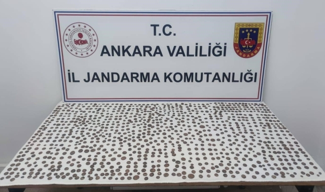 Ankara'da bin 100 adet sikke ele geçirildi