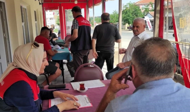 Babaeski çiftçisi yangınlar konusunda bilgilendirildi