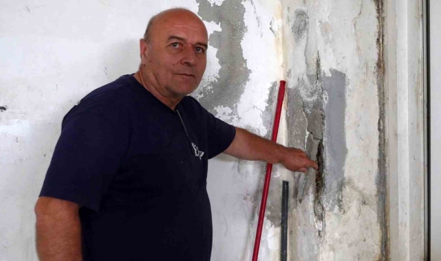 Bahçelievler'de kolonları patlayan iş yeri sahibinin kiracısından akıl almaz isteği "Çatlakları sıvayıp boyayın"