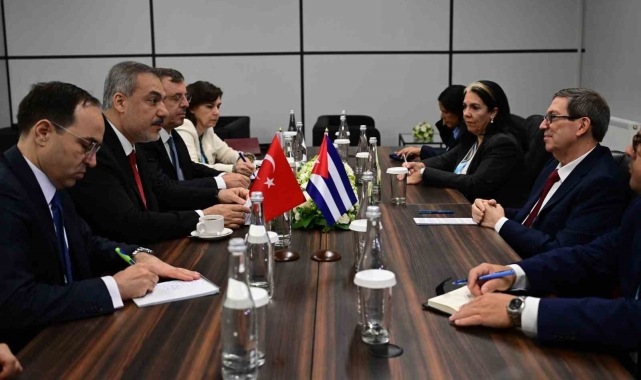 Bakan Fidan, Kübalı mevkidaşı Parrilla ile görüştü
