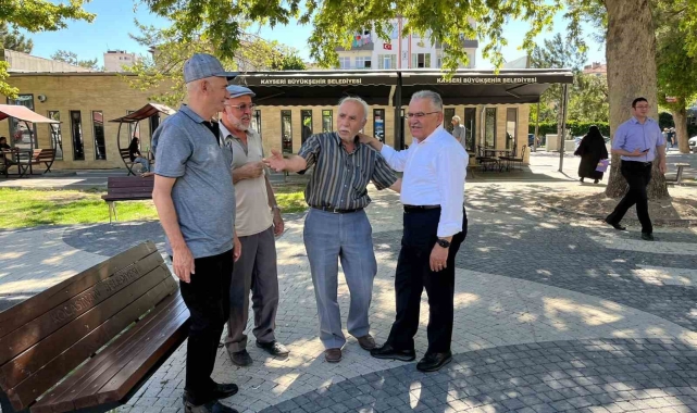 Başkan Büyükkılıç, Emekliler Kafeteryası'nda vatandaşlarla bir araya geldi