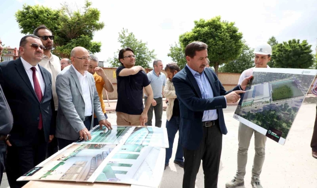Başkan Hasan Kılca ve belediye meclis üyeleri, ilçedeki yatırımları inceledi