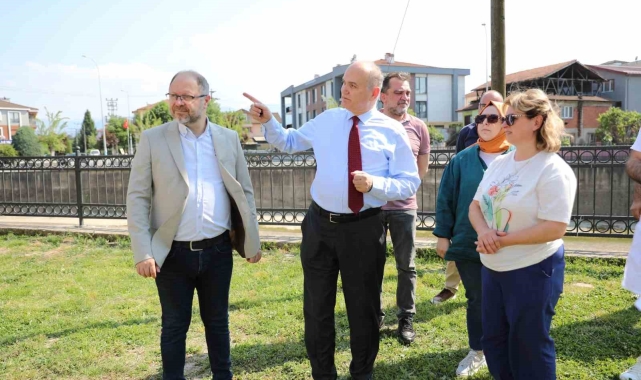Başkan Özlü sahaya indi, çalışmaları inceledi