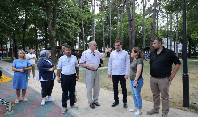 Başkan Özlü'den çalışmalara yerinde inceleme