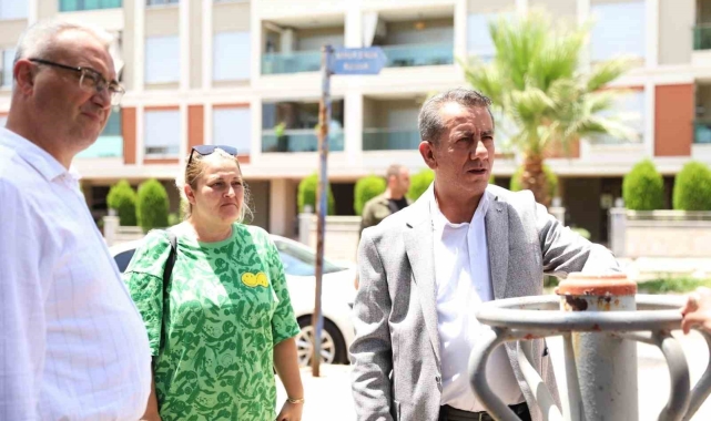 Başkan Yetişkin, parklarda incelemede bulundu