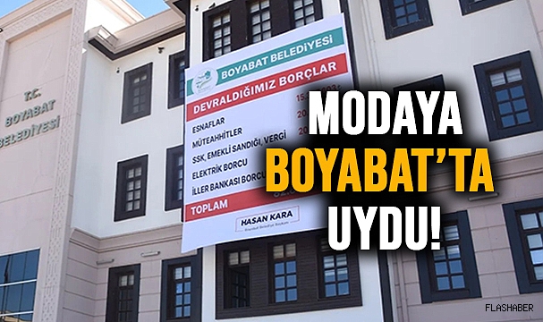 BELEDİYE BİNASINA ASTI!