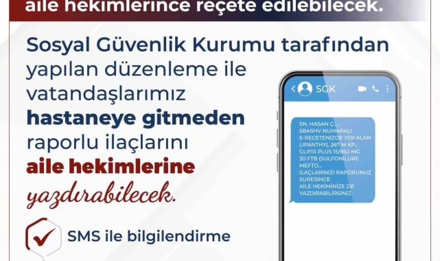 Bin 858 raporlu ilaç daha aile hekimlerince reçete edilebilecek