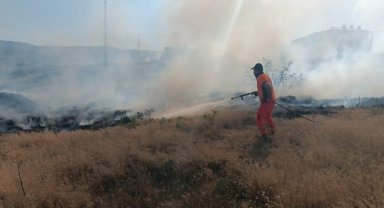 Bingöl'deki yangın ormanlık alana sıçramadan söndürüldü