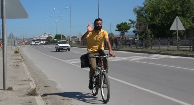 Bisiklet gezgini 7 yılda 126 bin kilometre yol kat ederek Türkiye'yi 9 kez turladı, 10. tura başladı