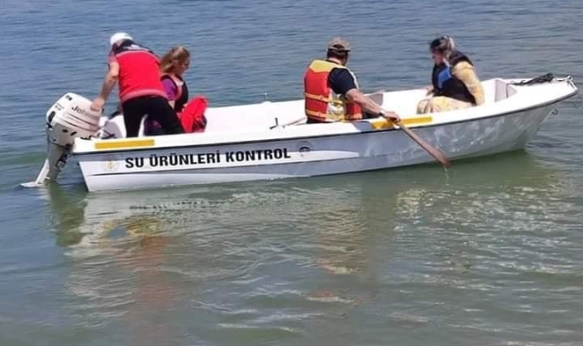 Bozkır Göleti'nde kaçak ağ operasyonu: 3 yasadışı ağ toplandı