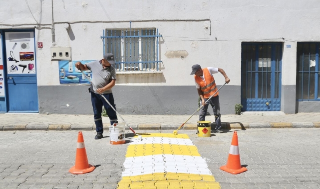 Burhaniye'de öncelik yaya güvenliği