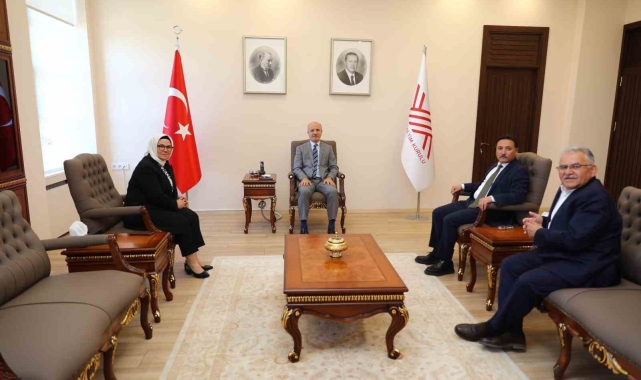 Büyükkılıç'tan YÖK Başkanı Özvar'a ziyaret