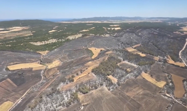 Çanakkale'nin ciğerleri yandı... Tam 952 futbol sahası büyüklüğünde