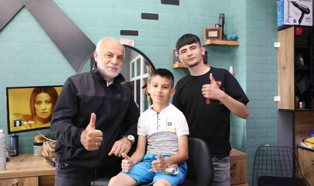 Çocukların Bayram Tıraşı Niğde Belediyesi'nden