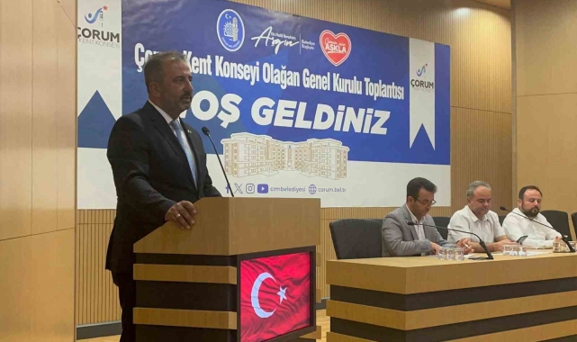 Çorum Kent Konseyi olağan genel kurulu yapıldı