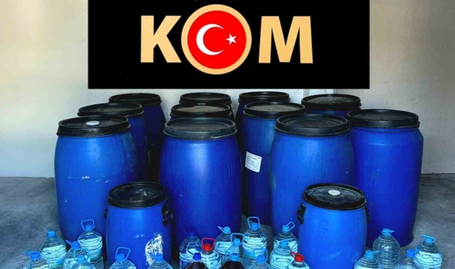 Çorum'da 3 bin litre kaçak içki ele geçirildi