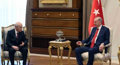 Cumhurbaşkanı Erdoğan ile Bahçeli'nin görüşmesi sona erdi
