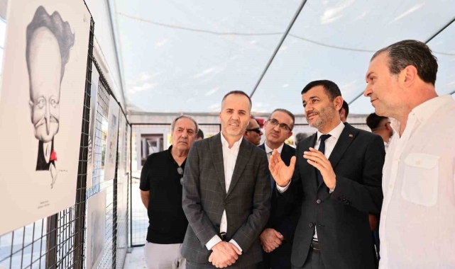 Denizli Büyükşehir usta şair Nazım Hikmet'i 50 özel karikatürle andı