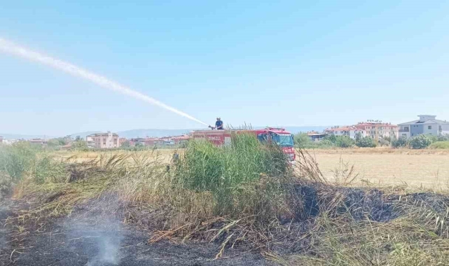Denizli'de çöplük alanda çıkan yangın büyümeden söndürüldü