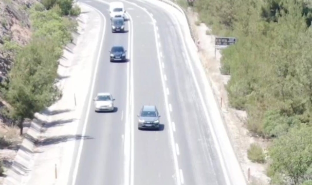 Drone denetimlerinde 7 araç ve sürücüsüne 10 bin 542 TL ceza